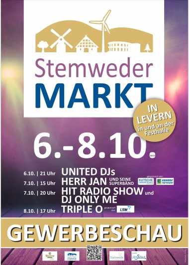 Das Plakat des Stemweder Marktes